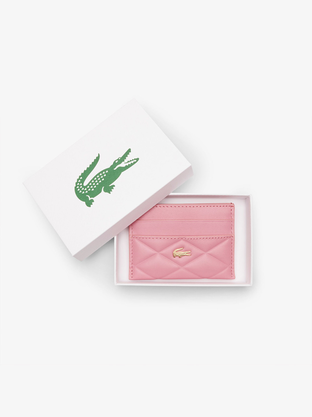 Lacoste Women Textured Leather Card Holder