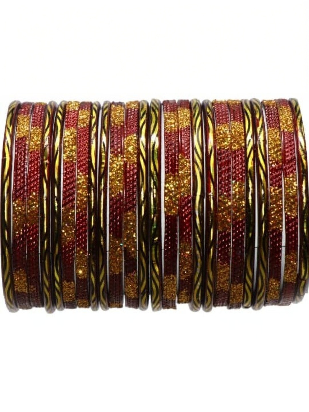 Instyle Forever Maroon Glass Bangles