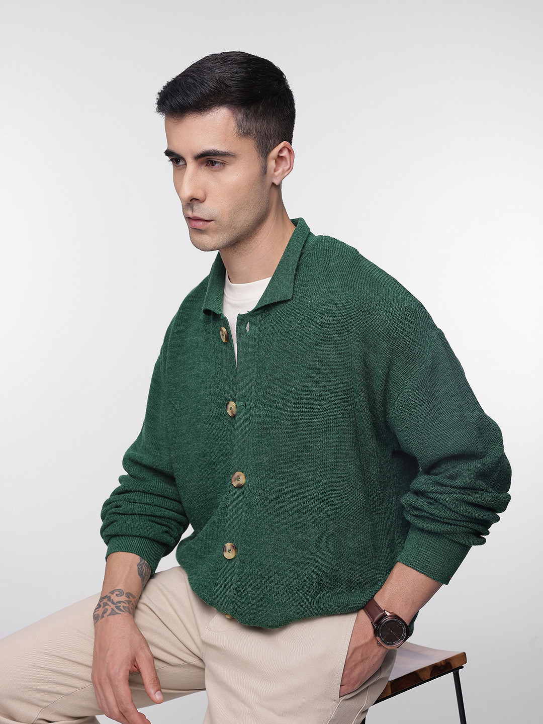 French Connection Shirt Collar Cardigan Sweaters