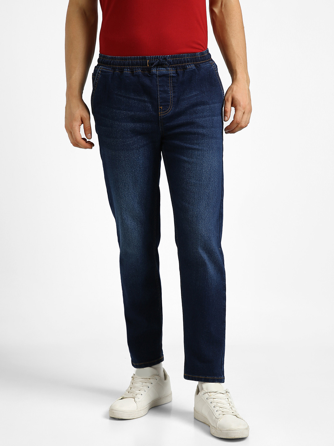 Urbano Fashion Men Blue Light Fade Stretchable Jeans