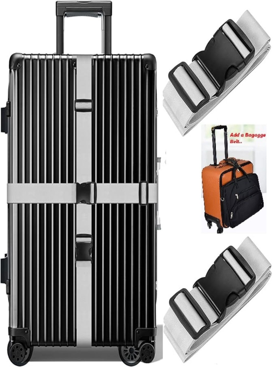 BASRI Set of 3 Lock Travel Accessory