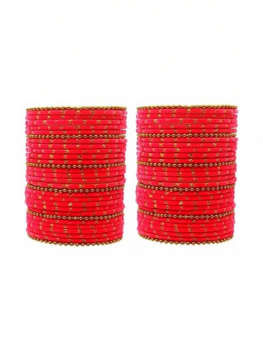 Only Offers Set Of 40 Rose Glass Artificial Stones & Beads Bangle