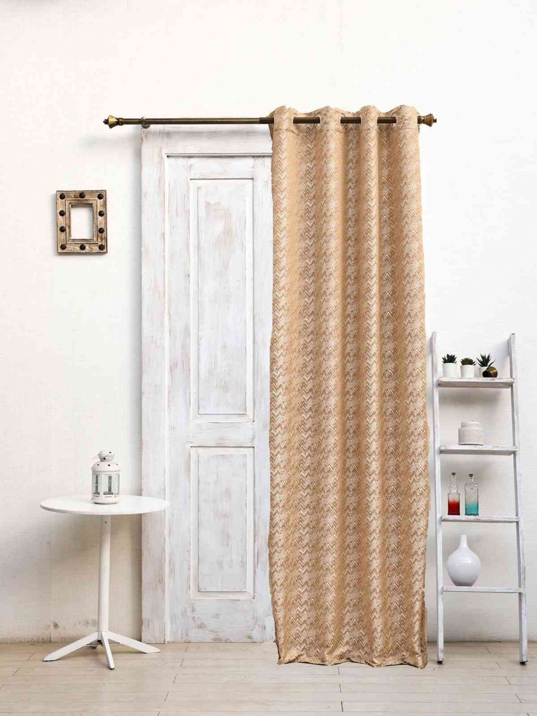 Ariana Beige Long Door Curtain