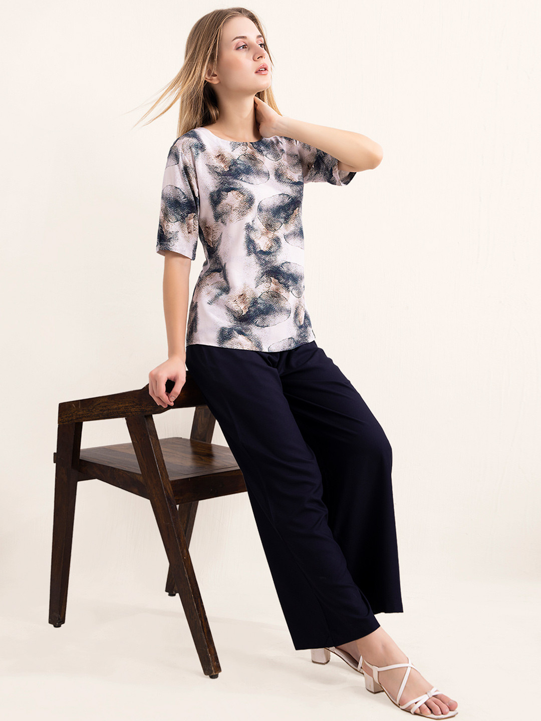 L&M Leisure and Moods Printed Top With Trousers