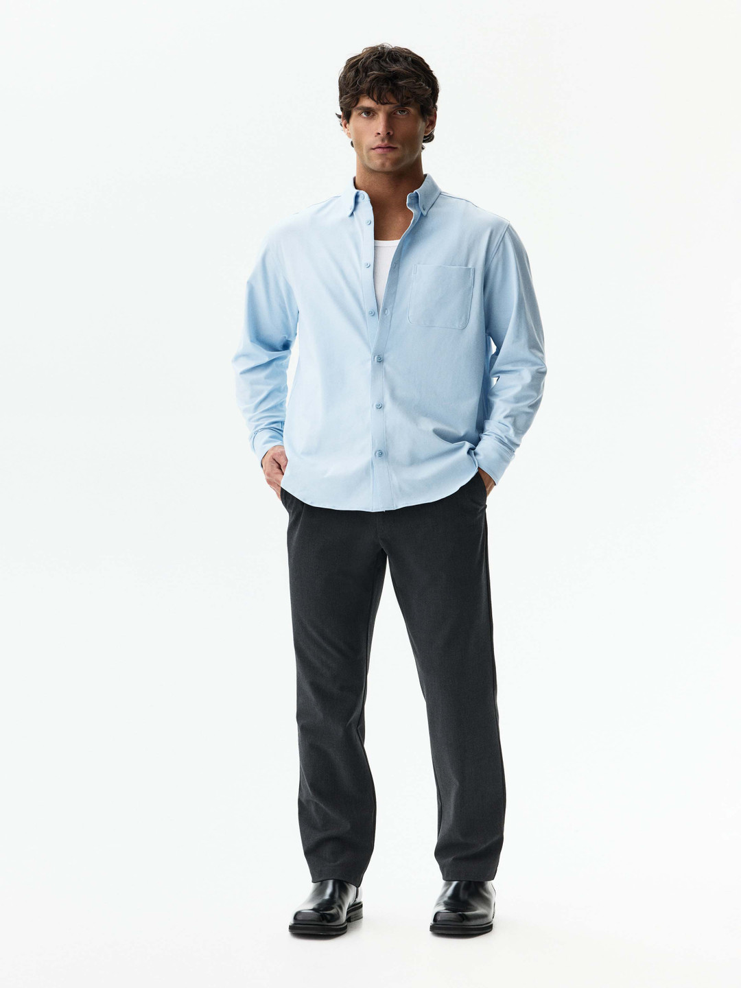 H&M Men Four-Way Stretch Shirt