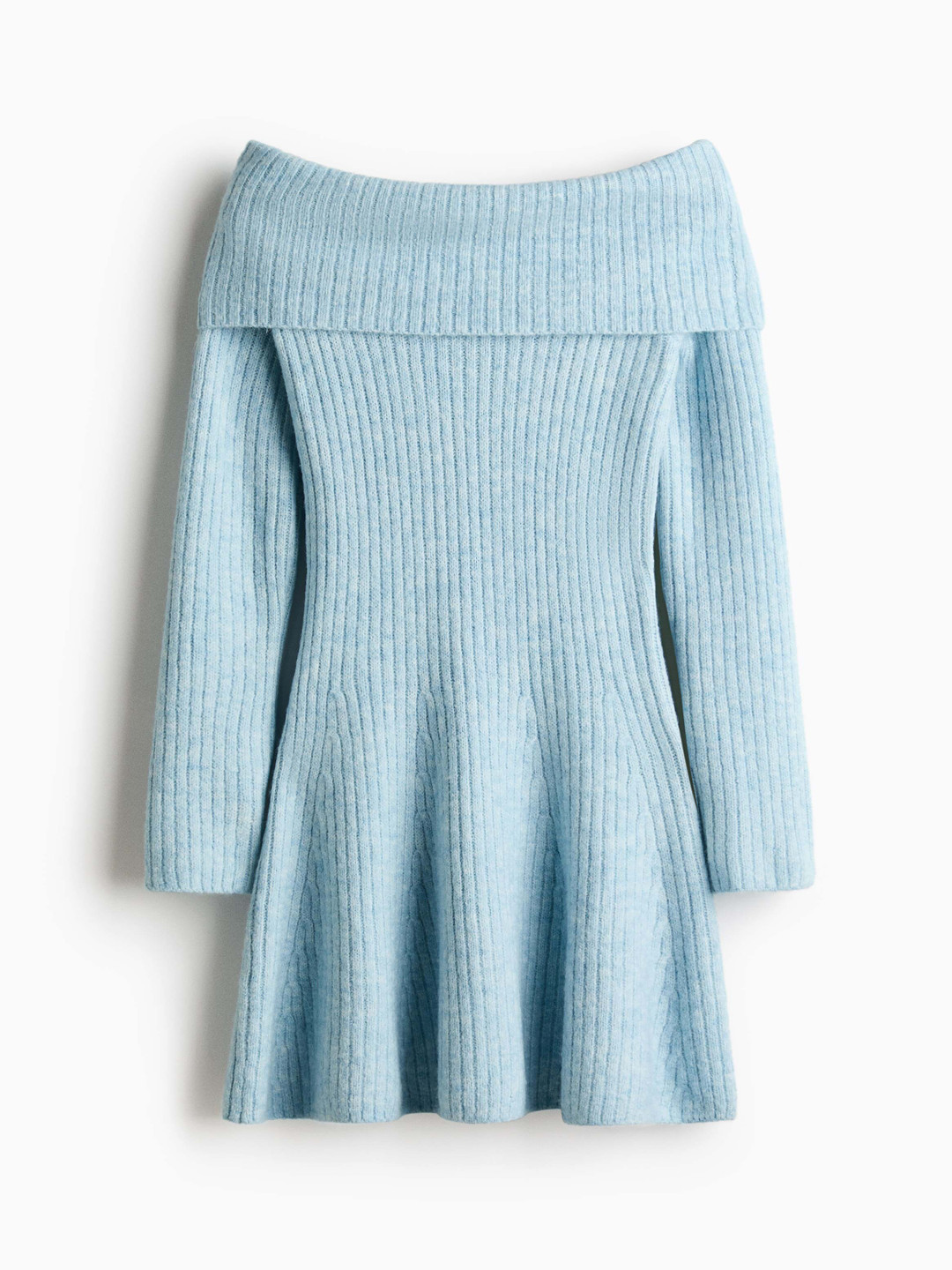 H&M Rib-Knit Off-The-Shoulder Dress