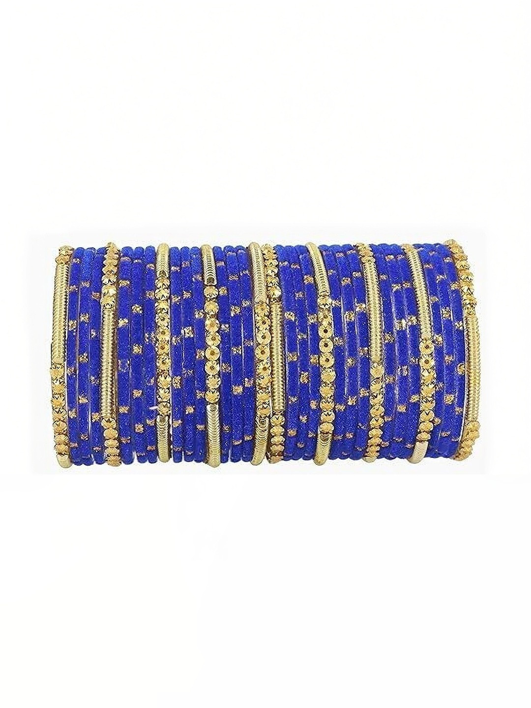 Only Offers Blue Glass Artificial Stones & Beads Bangle