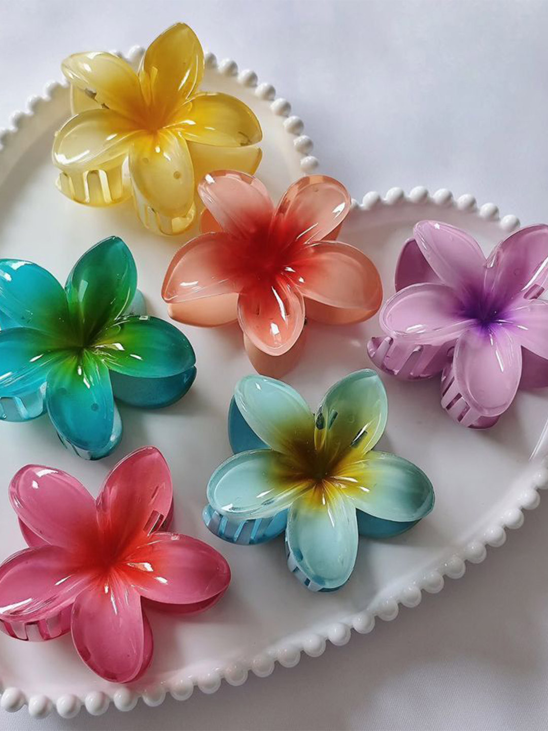 Elecsera Set of 6 Elegant Hair Clutcher Claw Clip