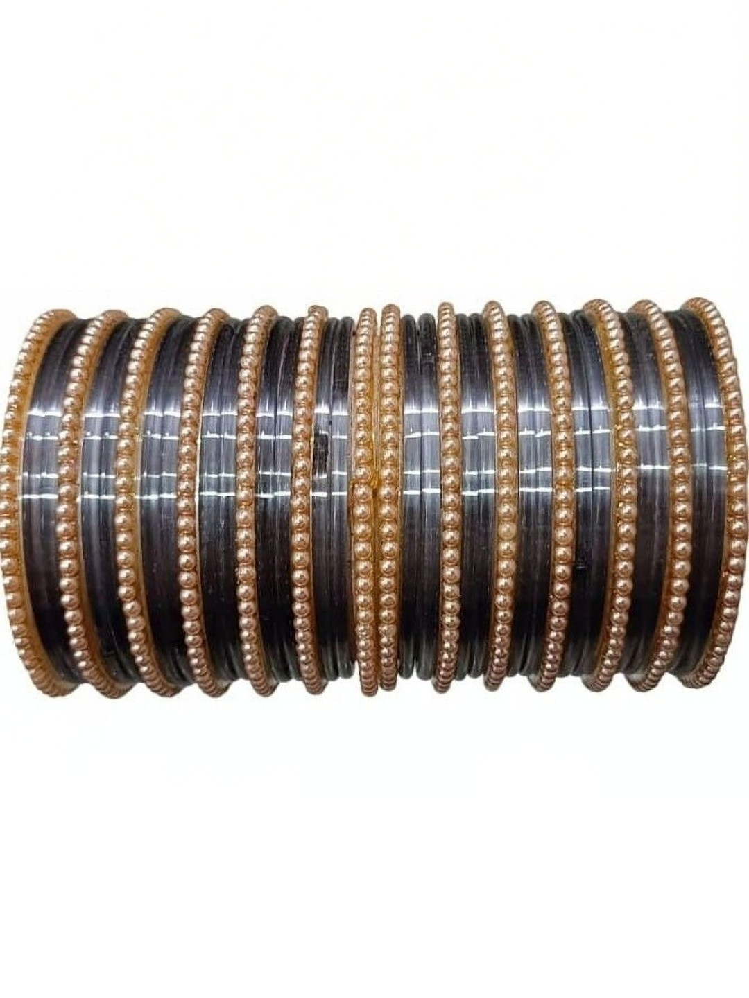 Shasmi Grey Glass Artificial Stones & Beads Bangle