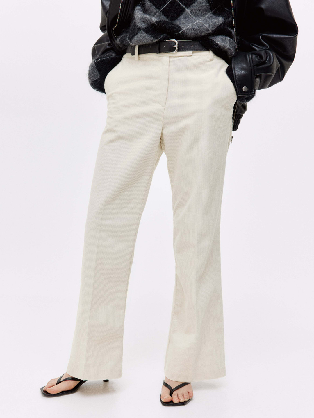 H&M Bootcut Corduroy Trousers
