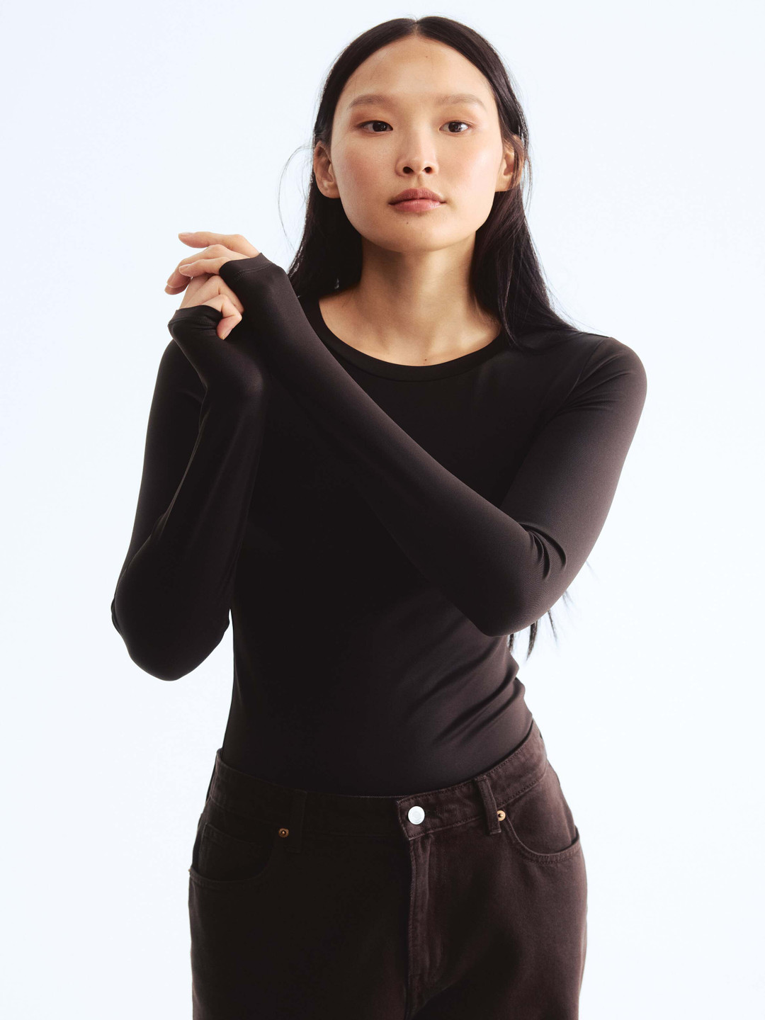 H&M Long-Sleeved Microfiber Body