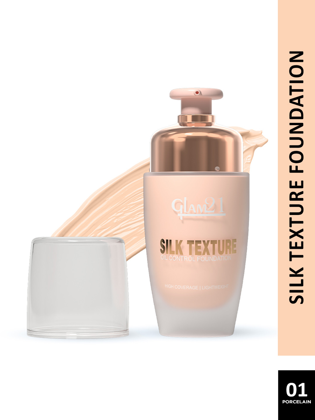GLAM21 Silk Texture Waterproof SPF35 Moist Silky Matte Foundation 50g - Shade 01