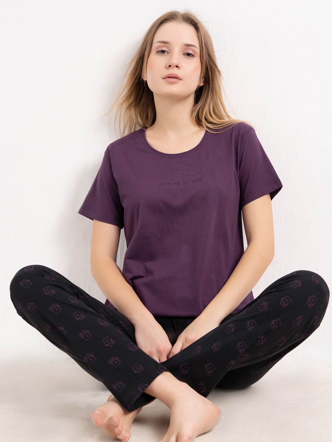 L&M Leisure and Moods Women Printed Night suit