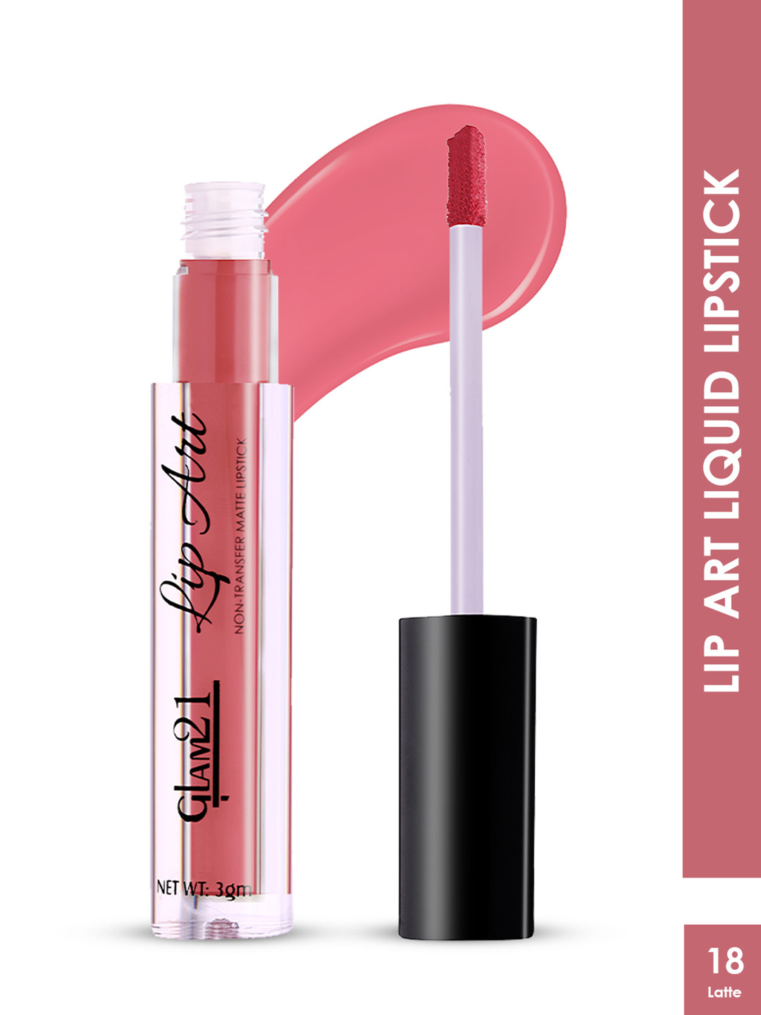 GLAM21 Lip Art Non-Transfer Matte Liquid Lipstick 3 g - Latte 18