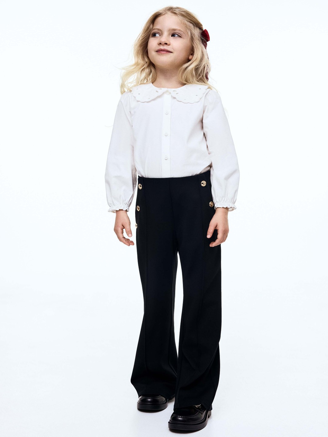 H&M Wide Punto Di Roma Trousers