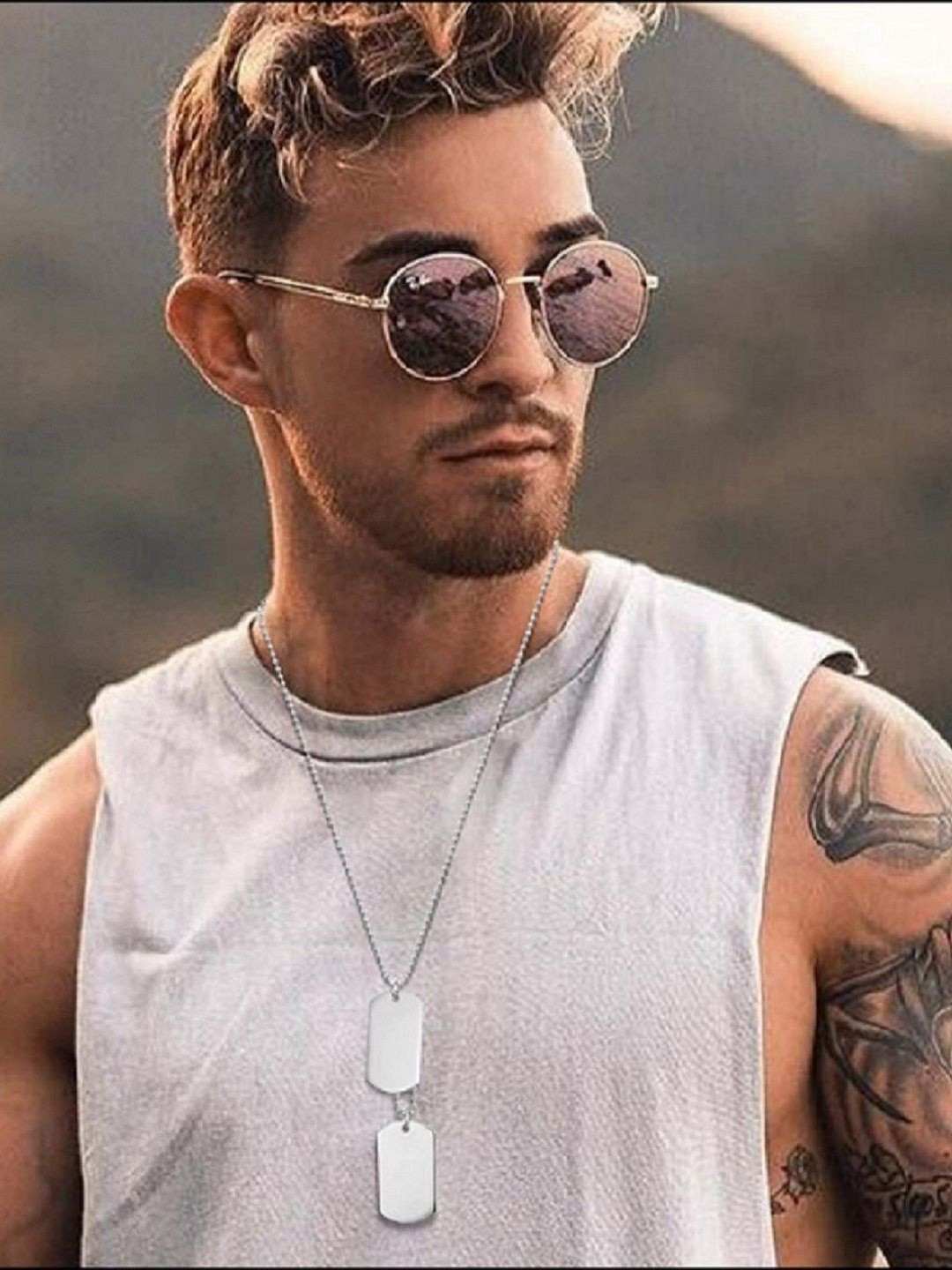 Vintage collections Silver-Plated Pendants with Chains