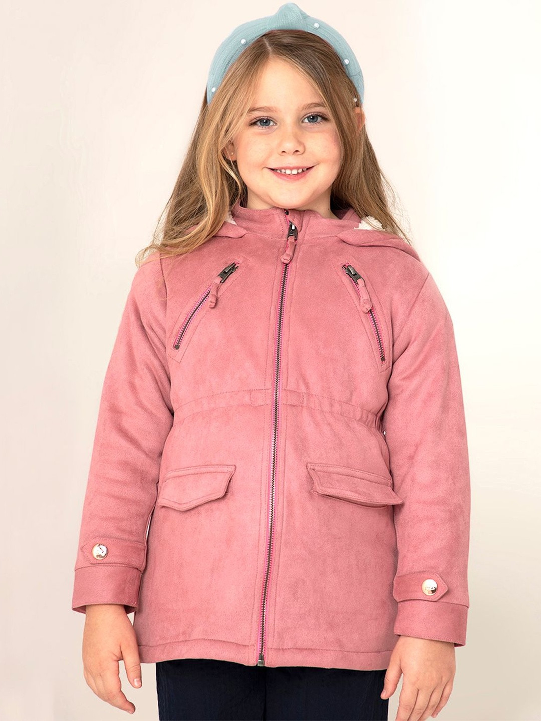 Cherry Crumble Girls Puffer Jacket