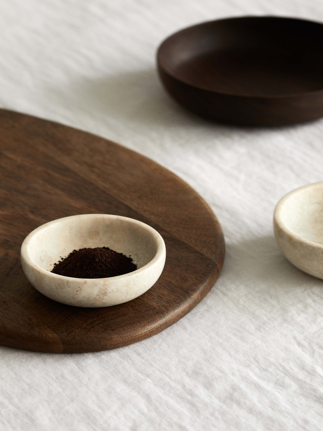 H&M Beige 2-Pack Marble Bowls