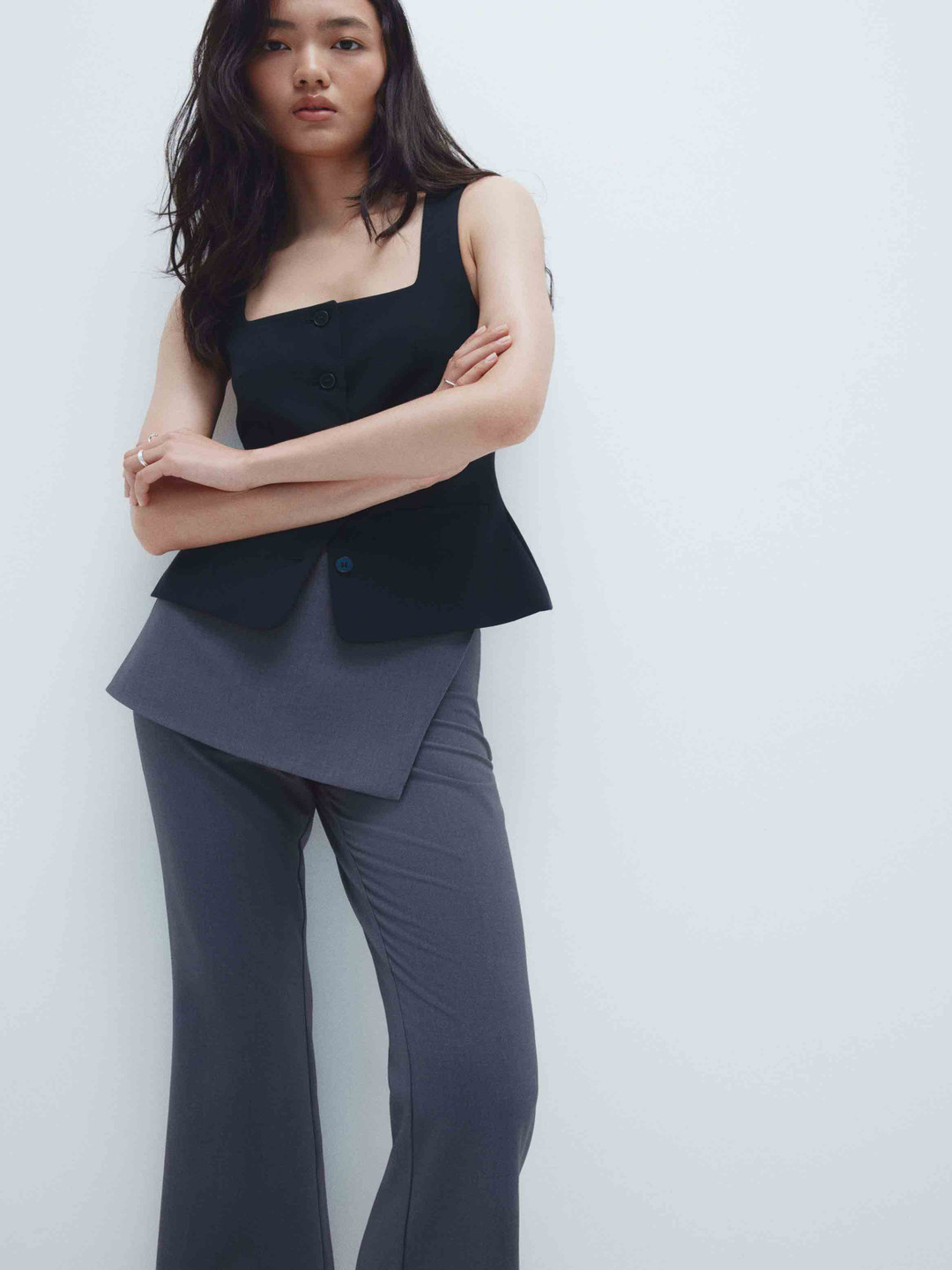 H&M Skirt-Layered Trousers