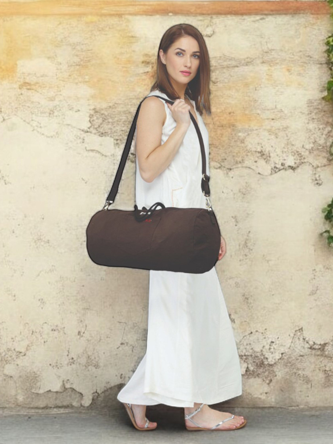 The House of Tara Canvas Self-Design Duffle Bag