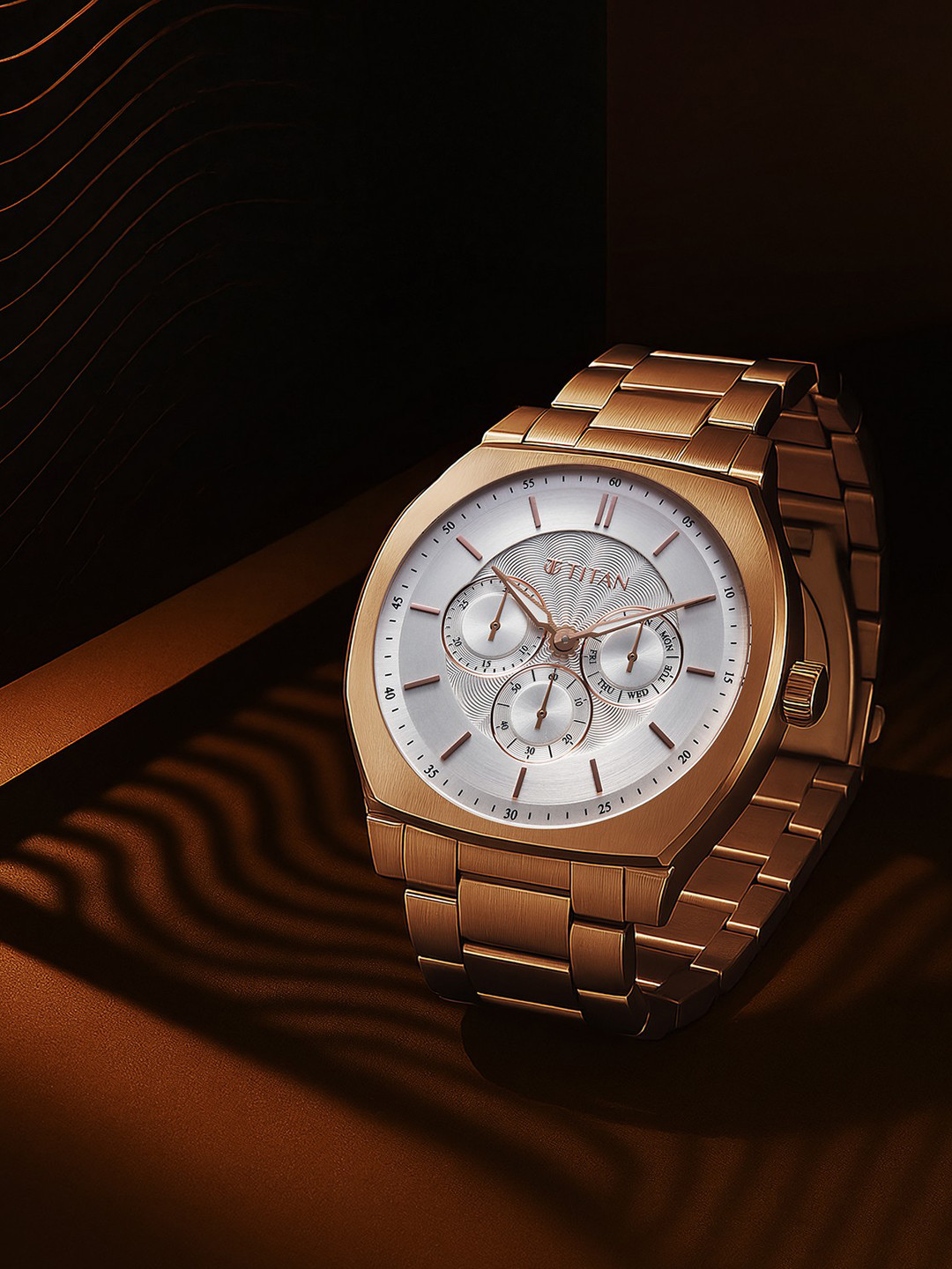 Titan Regalia Arc Quartz Shaped Dial Men's Analog Watch