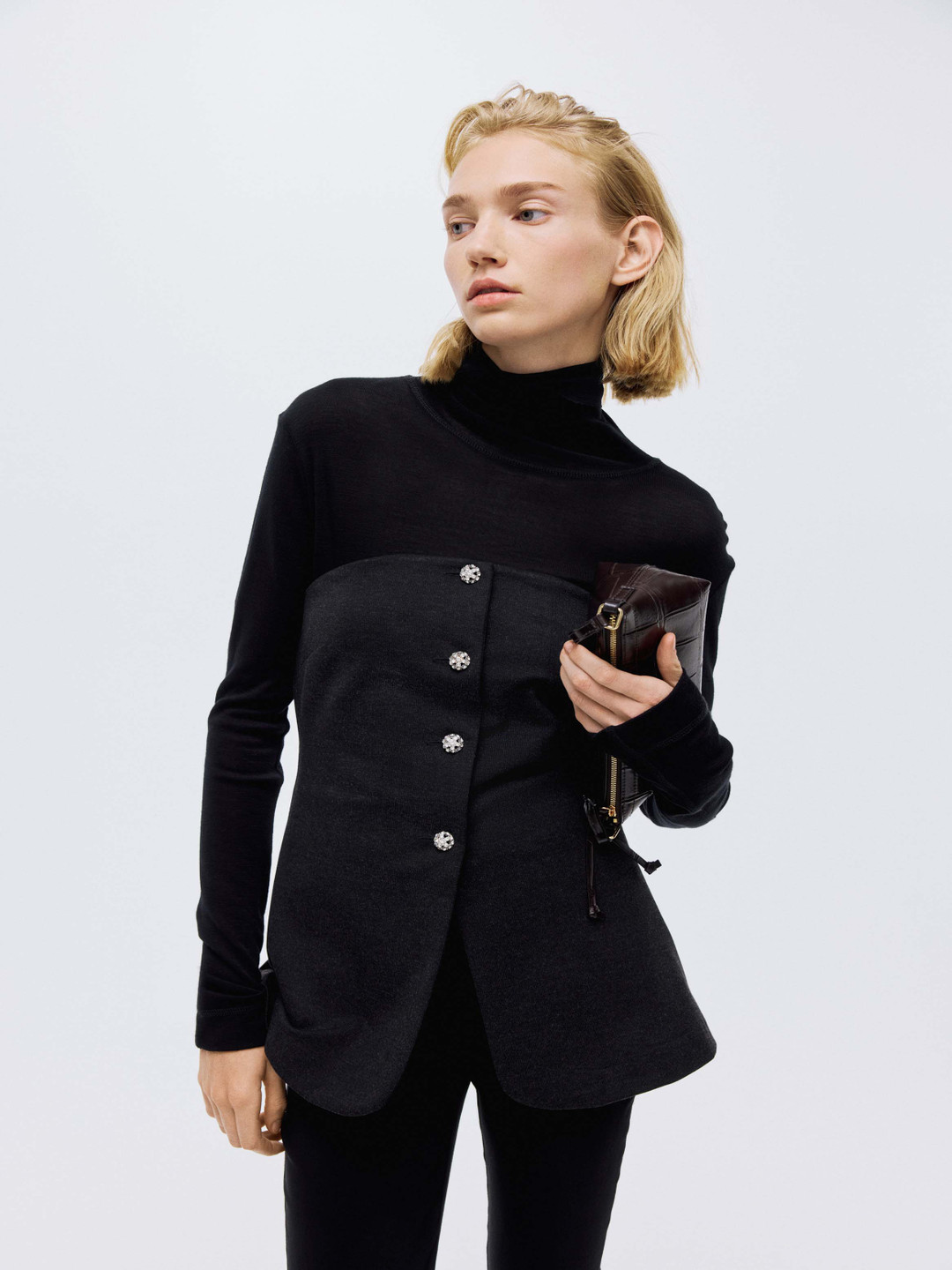 H&M Ponte DI Roma Bandeau Waistcoat