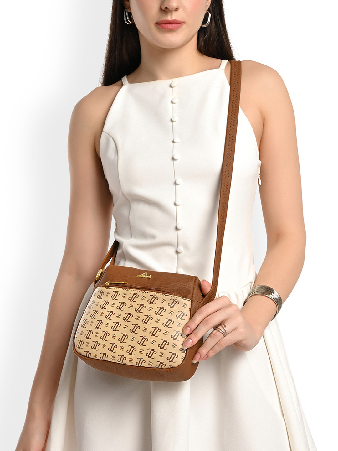 Lavie Mono LL Farah Printed Crossbody Sling Bag