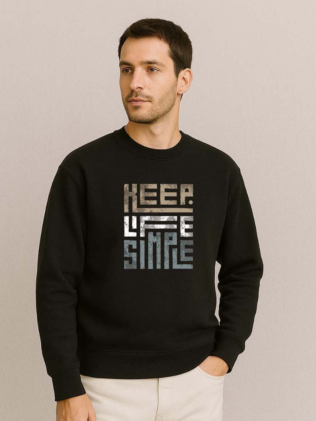 Organic Chics Men Printed Sweatshirt
