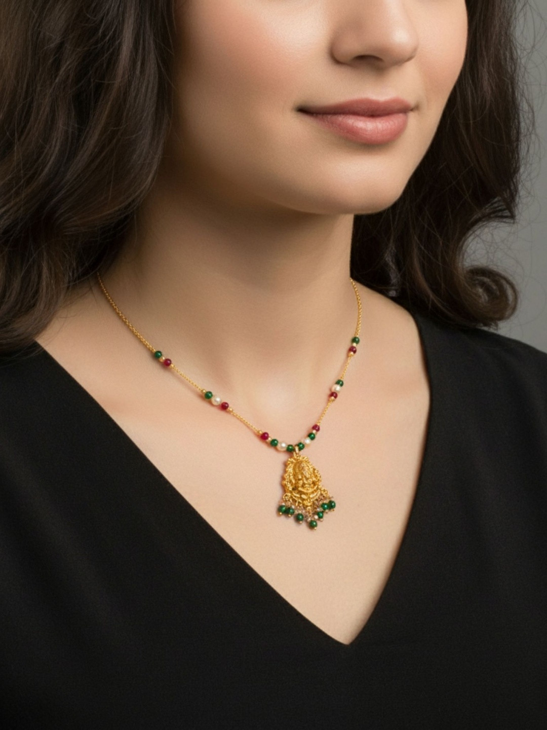 Jewelry Miguel Gold-Plated Temple Necklace