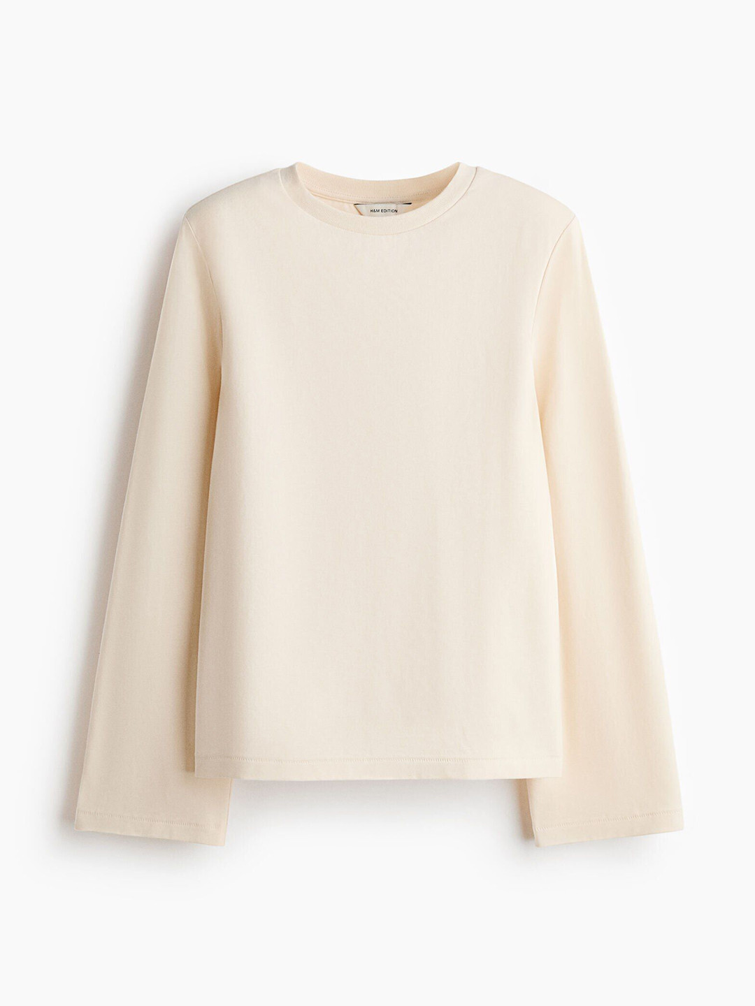 H&M Solid Shoulder-Pad Loose Fit Tshirt