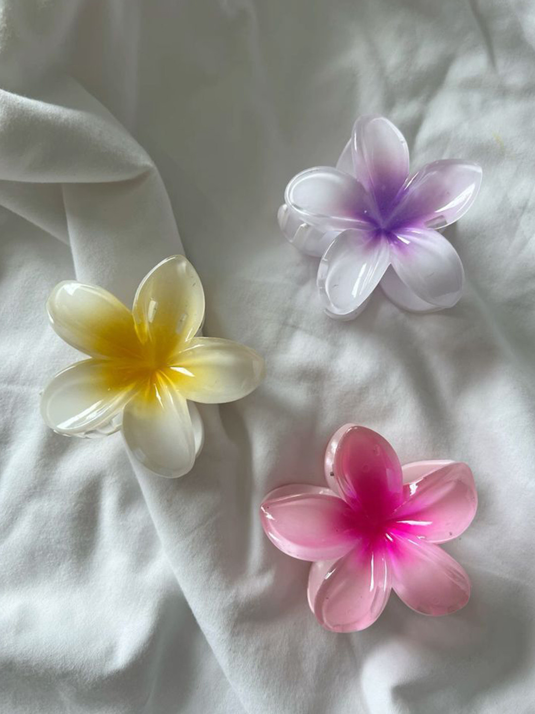 Elecsera Set Of 3 Flower Design Nonslip Clutchers