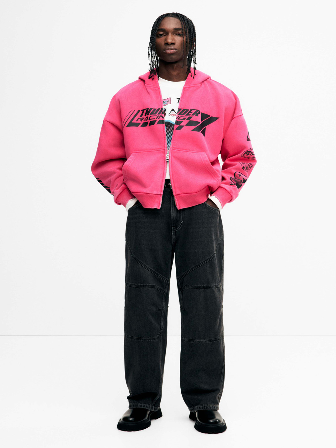 H&M Baggy Biker Jeans