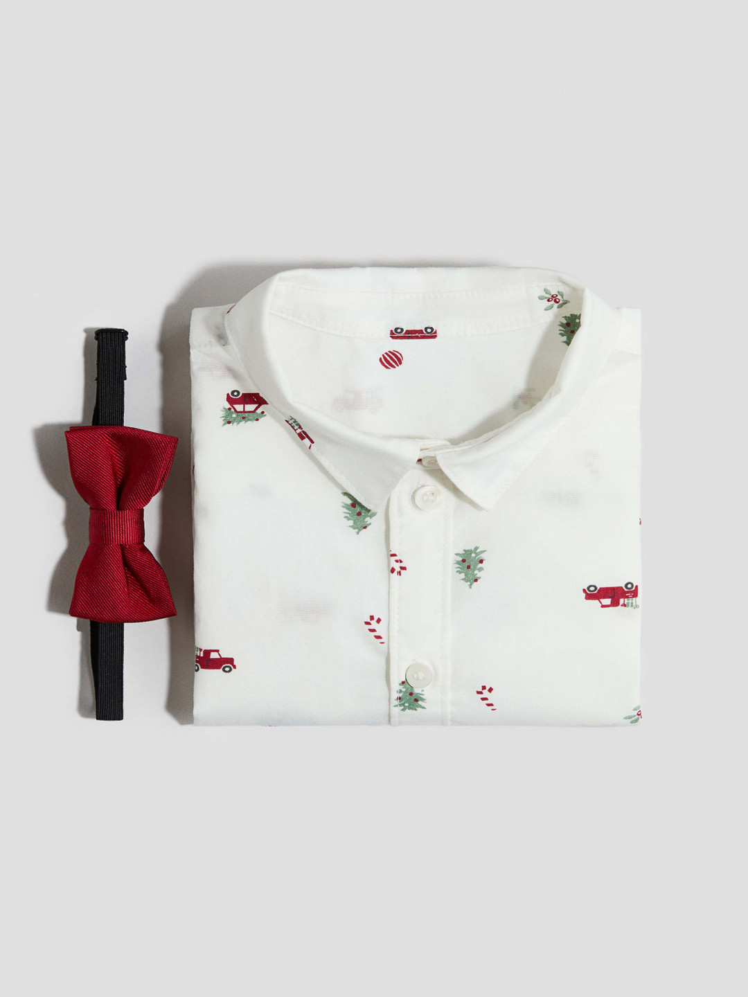 H&M 2-Piece Shirt & Bow Set