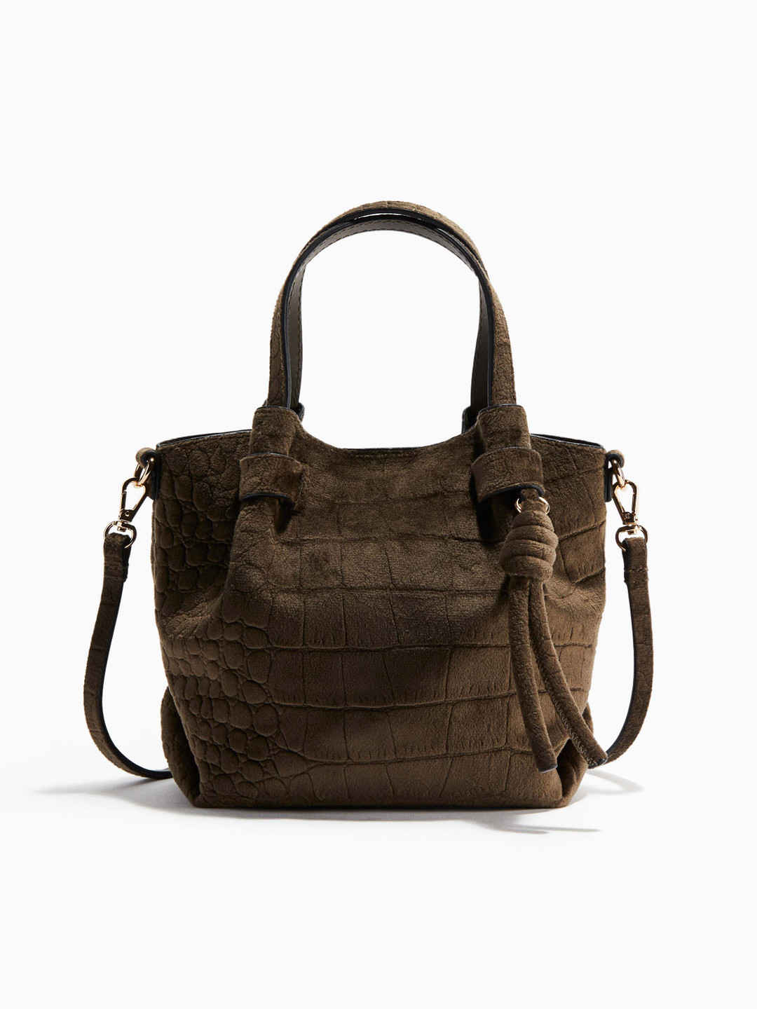H&M Women Textured Two Handles Sling Bag