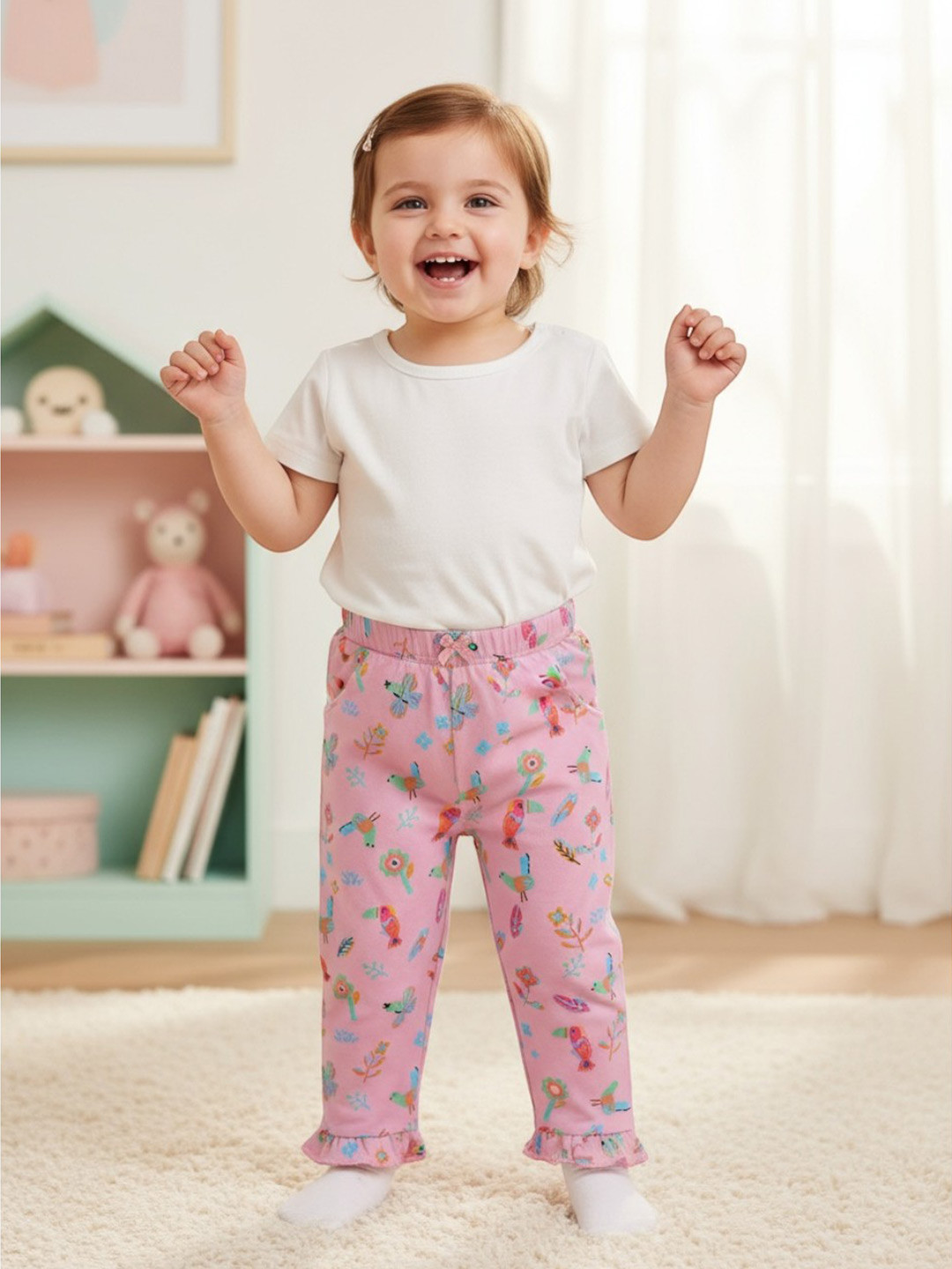 Bontots Infant Girls Organic Cotton Pyjama