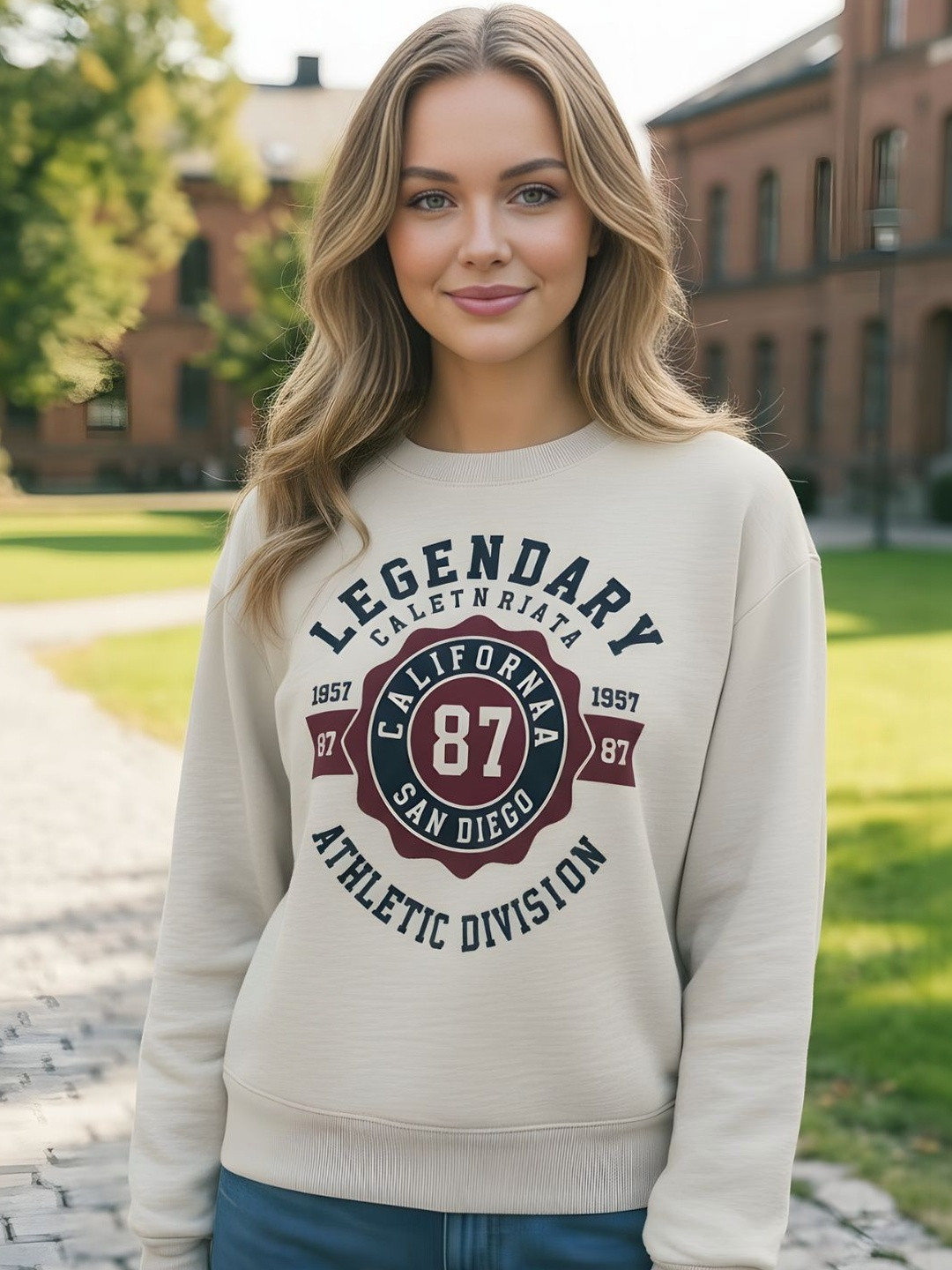 Sera Women Printed Sweatshirt