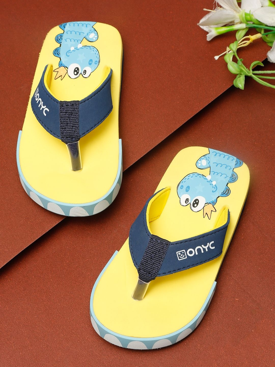 ONYC Unisex Kids Printed Thong Flip-Flops