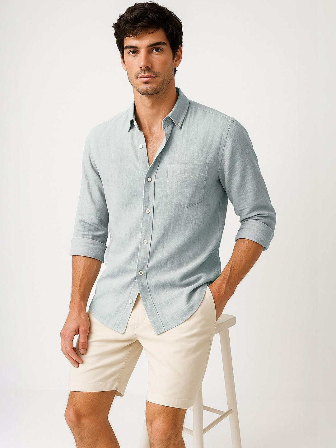 MISCHIEF MONKEY Men Classic Casual Shirt