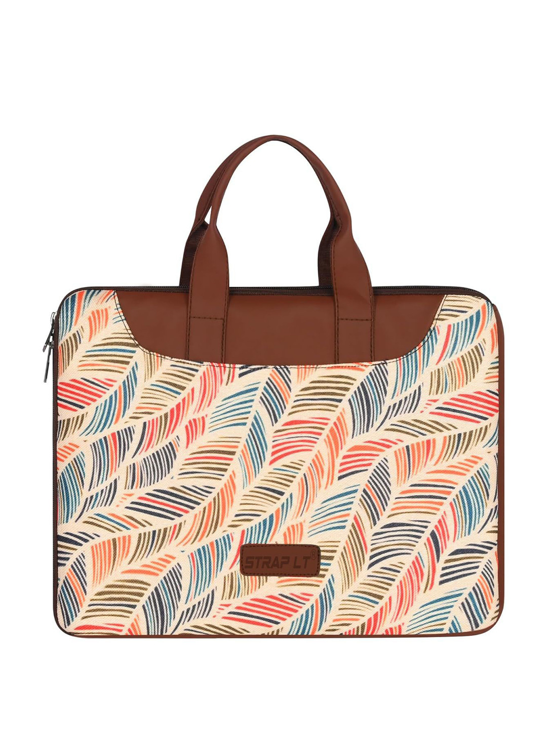 Straplt Women Printed Jute Laptop Sleeve
