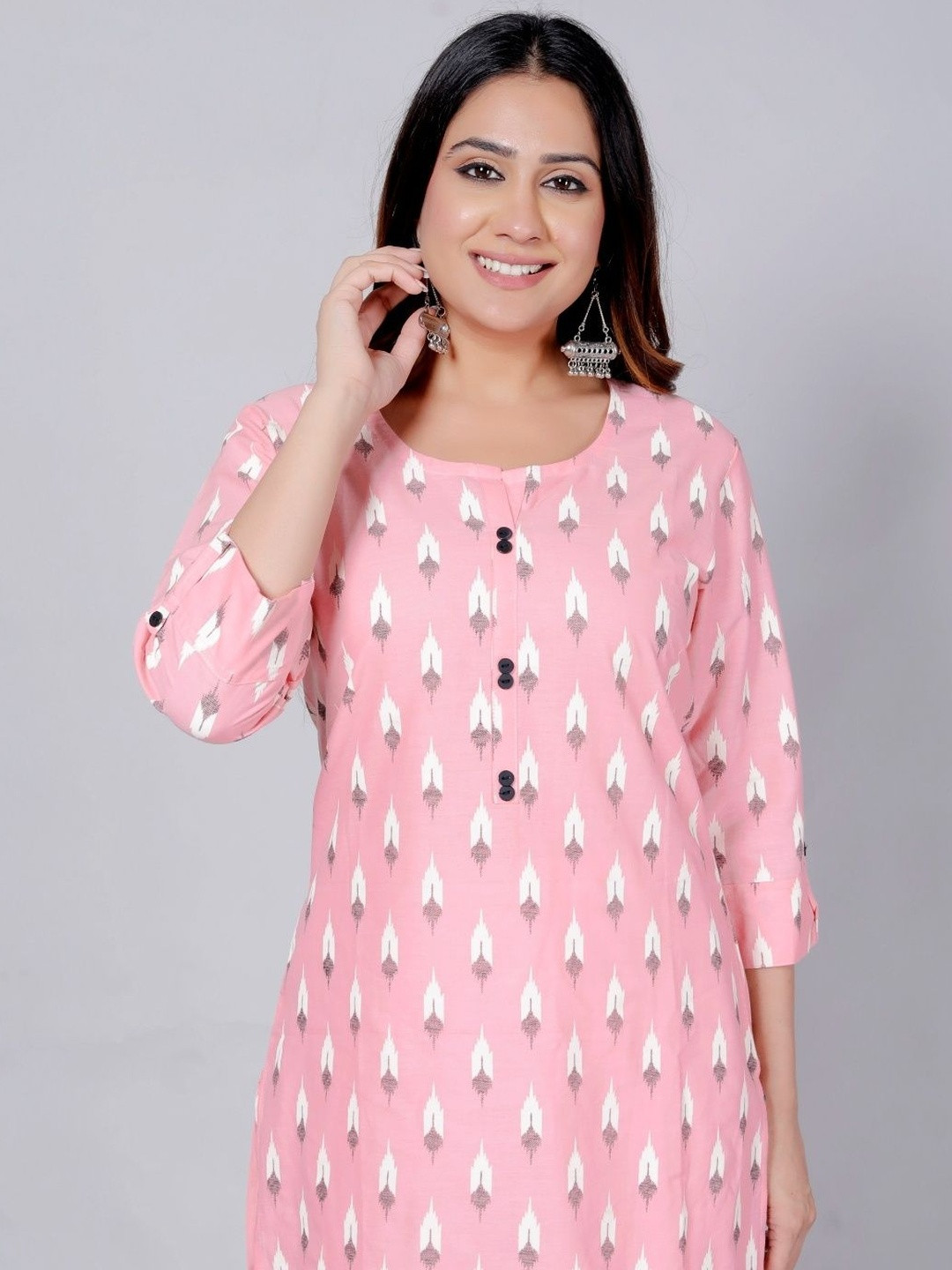 Mahruchi Textile Ethnic Motifs Printed Pure Cotton Kurti