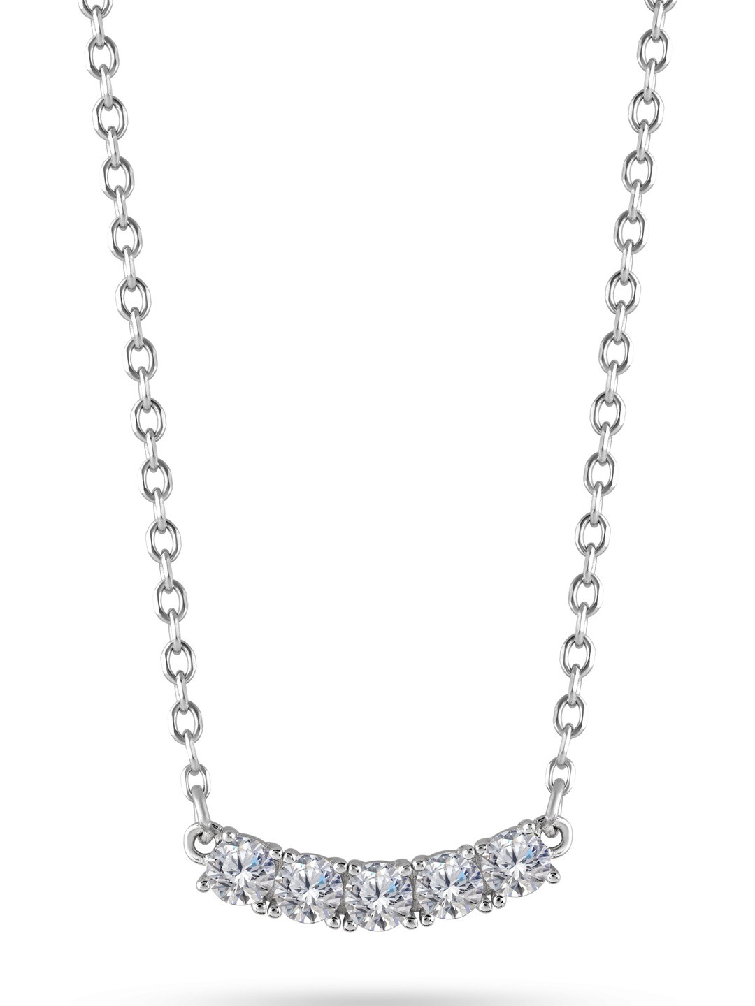 SHIRANI BHANSALI Silver Rhodium-Plated Necklace