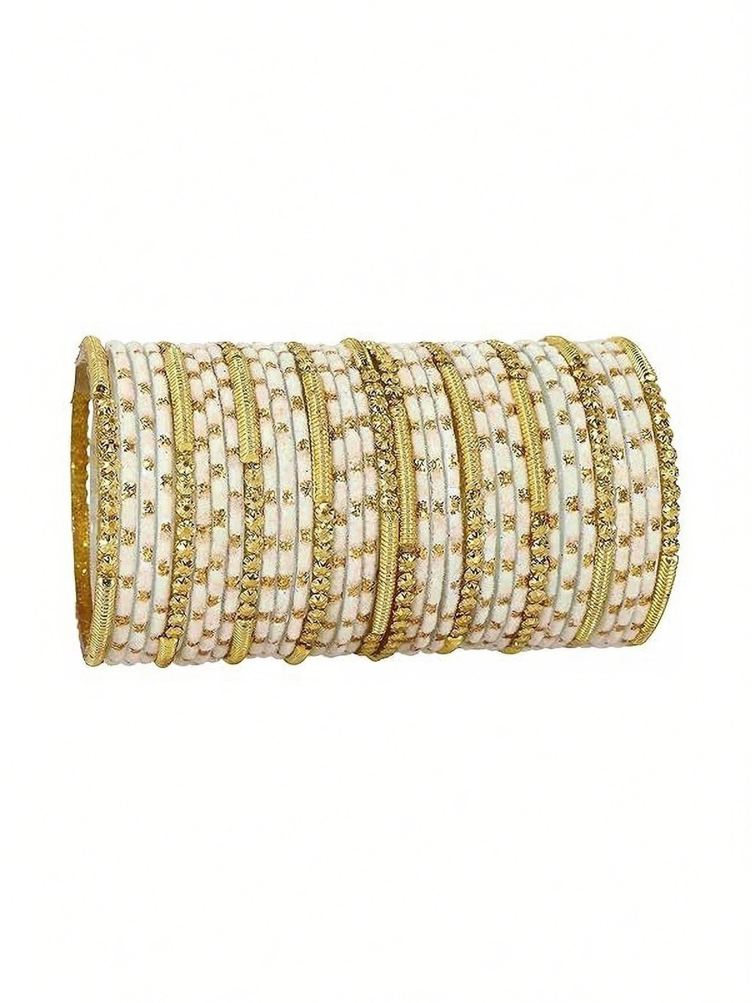 TRIOXY White Glass Artificial Stones Bangle