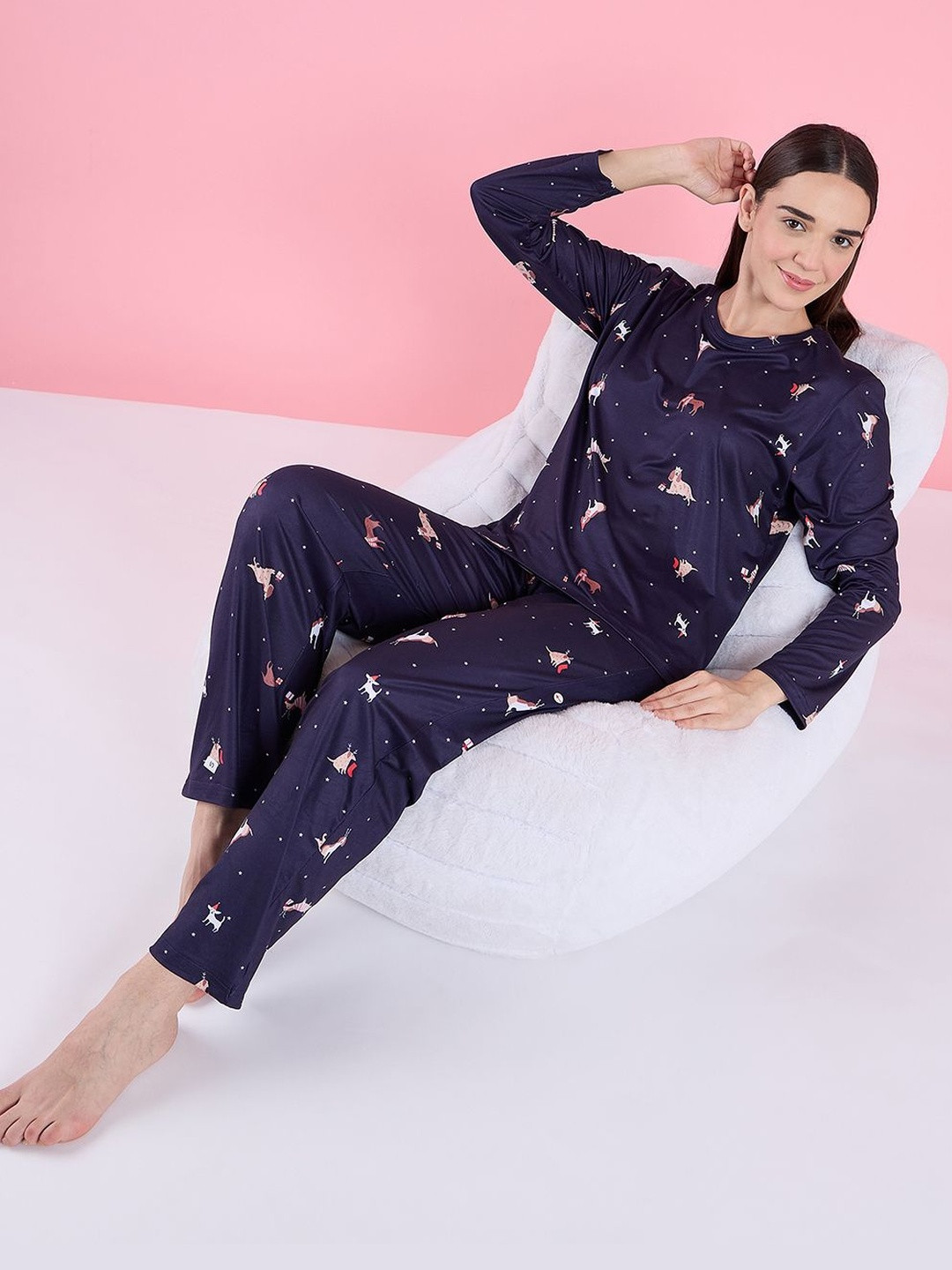 Sweet Dreams Women Printed Night suit