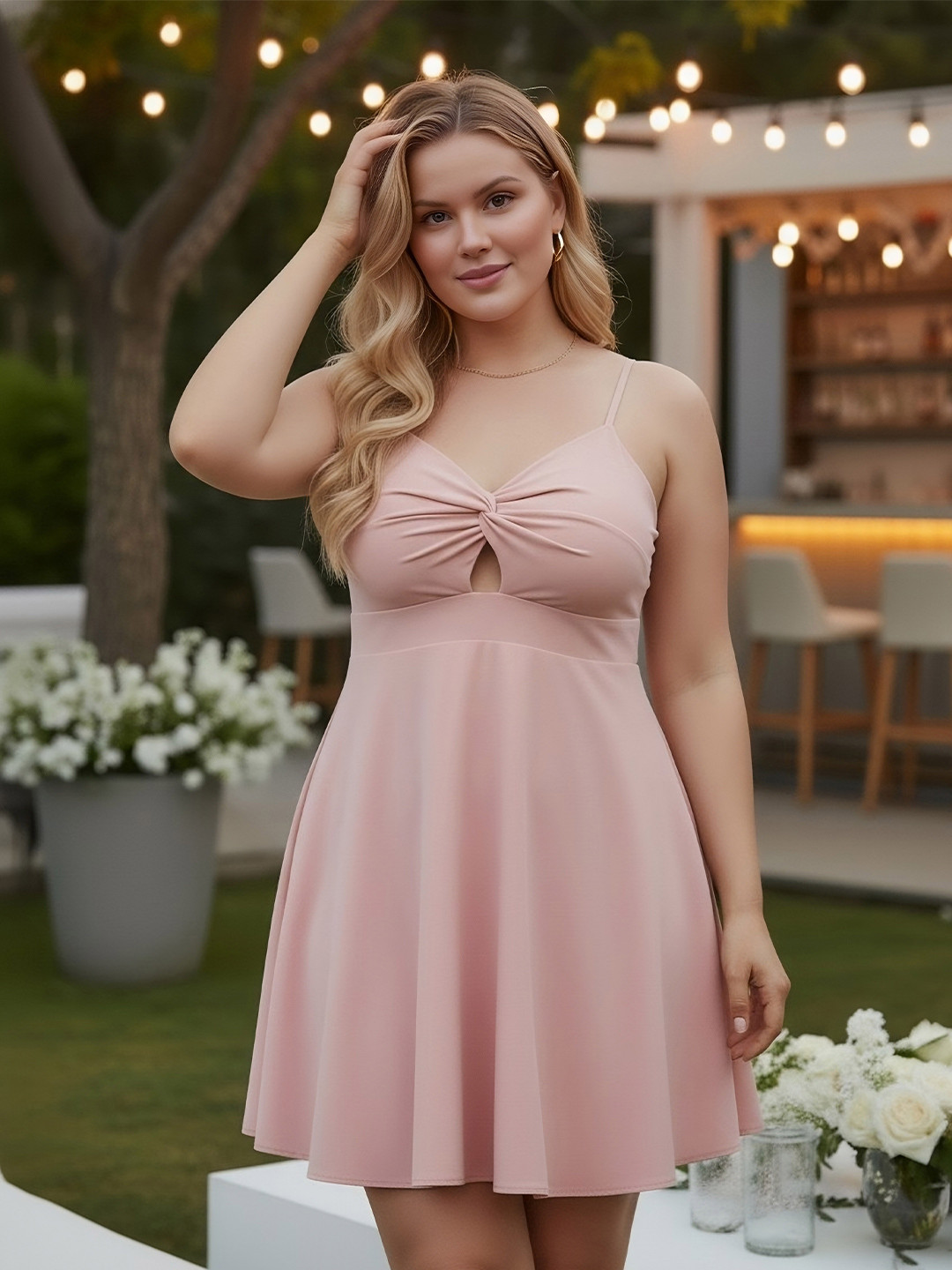 Berrylush Curve A-Line Mini Dress