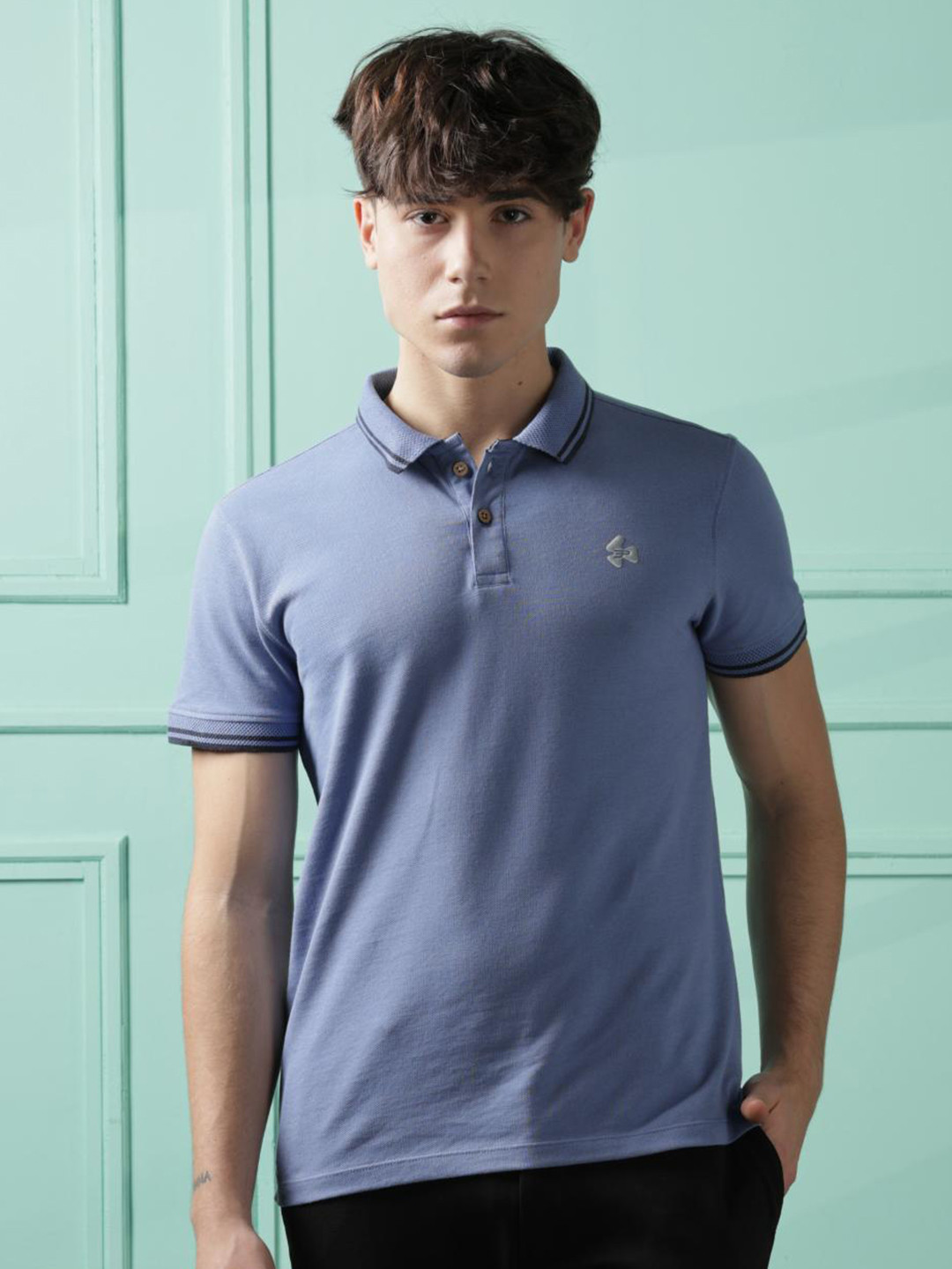 THIRD ELEMENT Body Recharge Infra Re+ Polo Collar Pure Cotton T Shirt