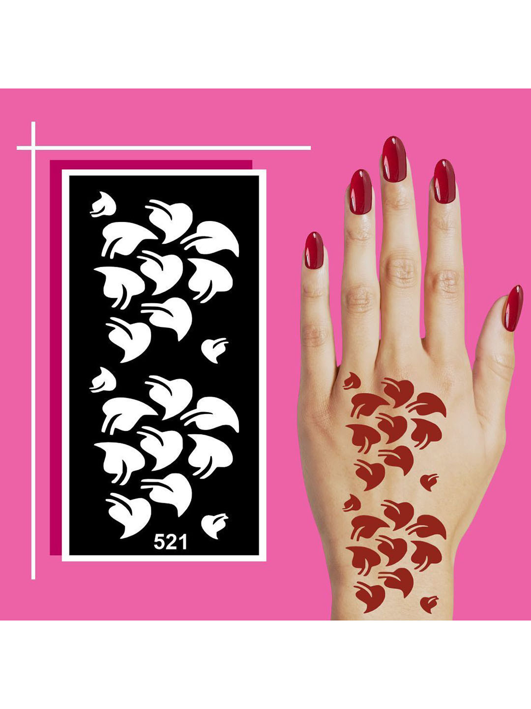 VOORKOMS Mehndi Stencil Stickers for Henna Beauty