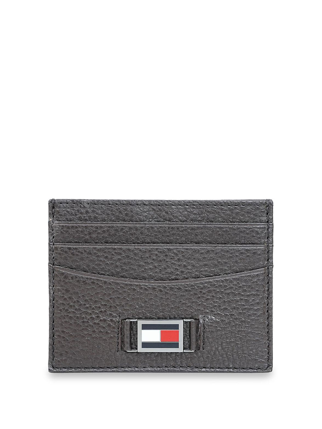 Tommy Hilfiger Men Textured Leather Card Holder