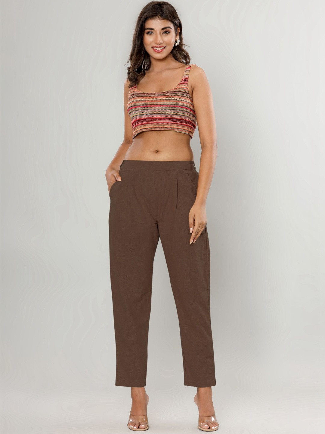 MURLI KURTI Women Straight Fit Easy Wash Trousers