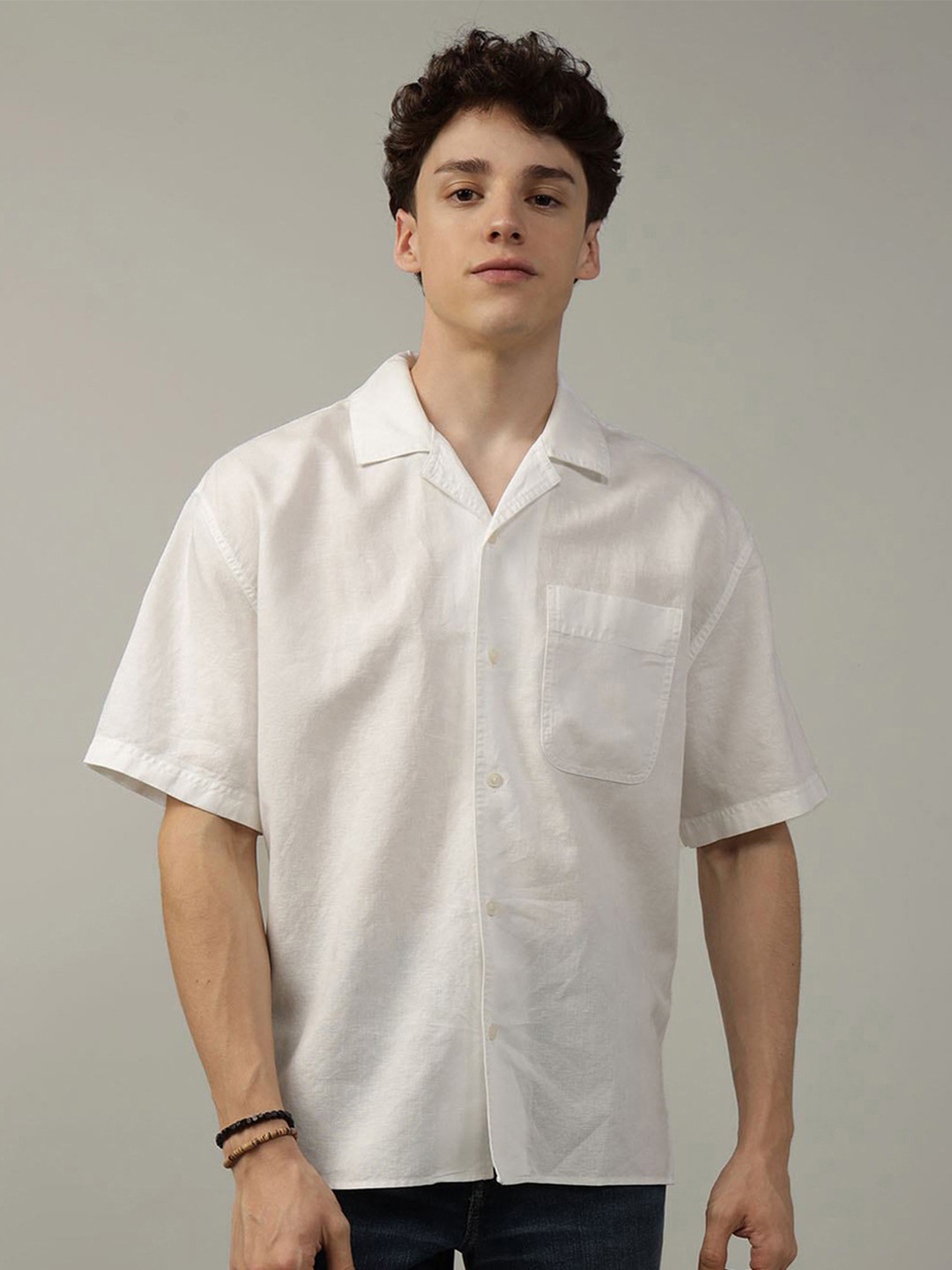 AMERICAN EAGLE OUTFITTERS Button-Up Poolside Shirt