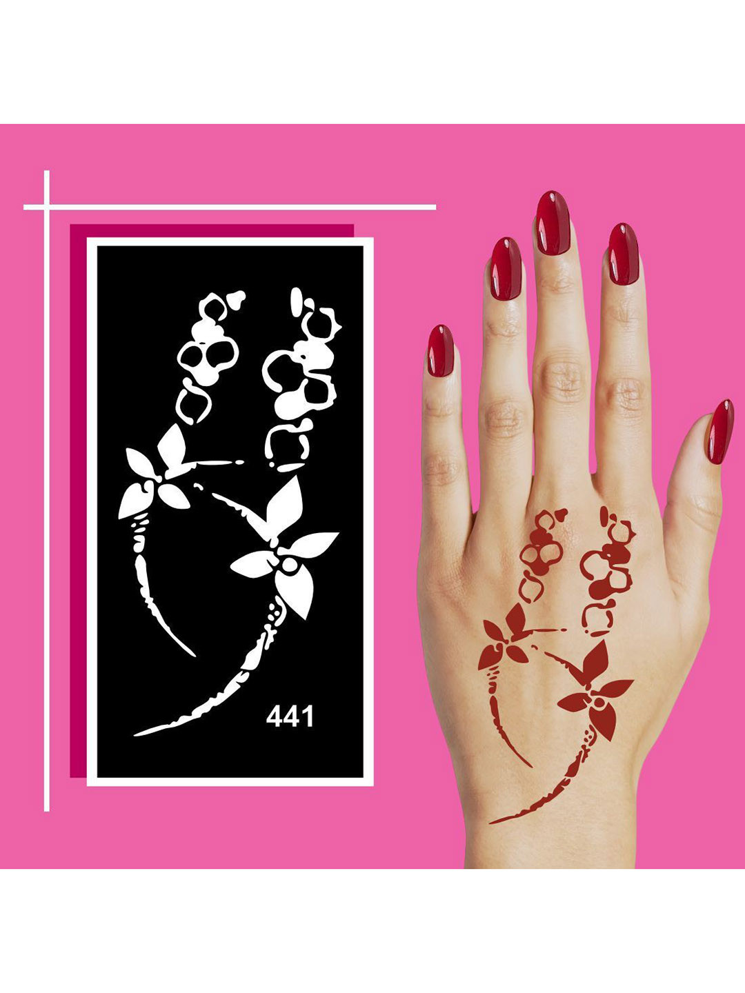 VOORKOMS Multiperpose Mehndi Stencil Templates for Friends and Family For Kids